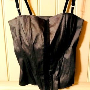 Grey Corset with eye Hooks 🌸